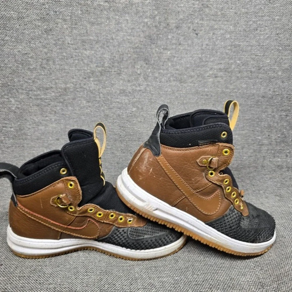 Nike Lunar Force 1 Duckboot Brown Black‎ Watershield 805899-201 Mens Boots